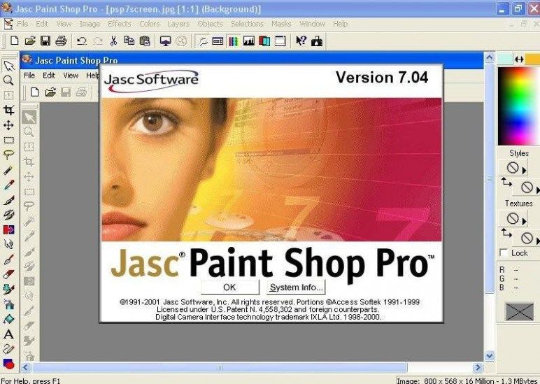 Jasc paint shop pro 7